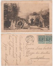 GOLDONI CHE RECITA UNA SUA COMMEDIA NEL GIARDINO SCOTTO A PISA - VIAGG. -16780-