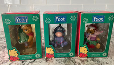 Vintage Pooh Christmas Ornaments Set of 3 Winnie the Pooh and Piglet Eeyore Pooh