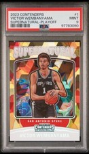 /99 RC 2023 Supernatural Playoff Victor Wembanyama Refractor Rookie PSA Mint 9👽
