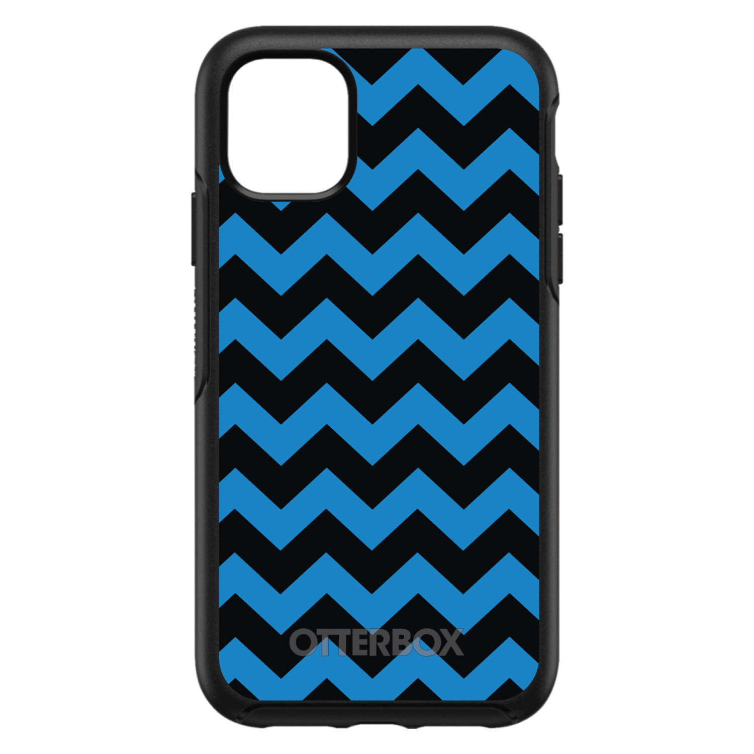 OtterBox Symmetry for Apple iPhone (Pick Model) - Black Blue Chevron Stripes