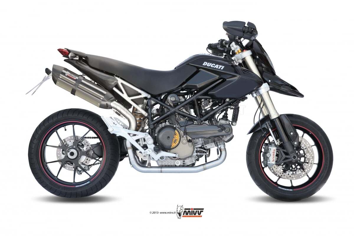 Mivv Exhaust Muffler Suono Stainless Steel Ducati Hypermotard 1100 2007 > 2009