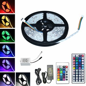 5m Led Strip Licht Streifen Band Lichterkette Rgb 30 60 Leiste Controller Trafo