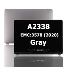 For Macbook Pro 13.3" A2338 2020 EMC:3578 LCD Screen Top Cover Replacement Gray
