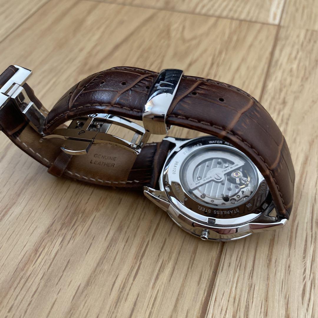 BULOVA Classic 96A120 自動巻き 腕時計 ブラウン