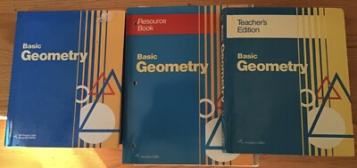 Basic Geometry Teacher's Edition, Resource book, Student Textbook Jurgensen Set