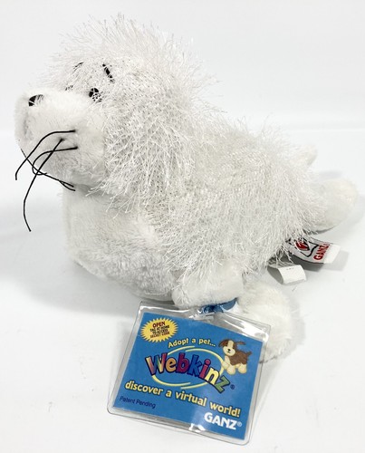 Webkinz Sparkle Harp Seal HM023 White Pet 10" NEW Unused Sealed Code Attach Tag - Picture 8 of 14