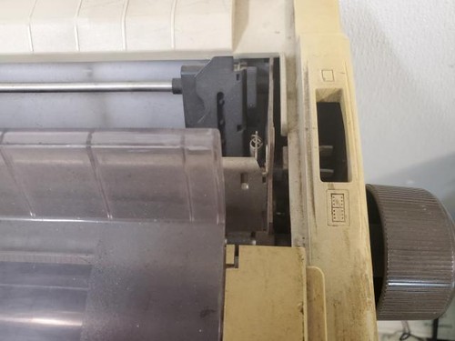 OKI Okidata Microline 393 Plus GE8283A 24 Pint Dot Matrix Printer No Levers - Picture 4 of 8