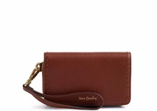 $134.00 Vera Bradley Leather RFID Mallory Smartphone Wristlet In Mesa Brown