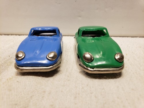 2-JAGUAR E TYPE - PLASTIC BODY, TINPLATE BASEPLATE & INTERIOR - MADE IN JAPAN(f) - Picture 3 of 16