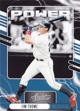 Jim Thome 2021 Panini Absolute Power Retail Indians Baseball Insert Card #PO-11