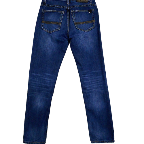 Buffalo David Bitton Girls Jeans 14 Blue Cotton Straight Mid Rise Distressed - Picture 2 of 12