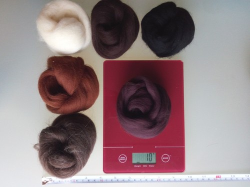 Assorted Colours *100% Merino Wool Tops for Wet & Dry Felting, Packs of 60 grams - Picture 44 of 250