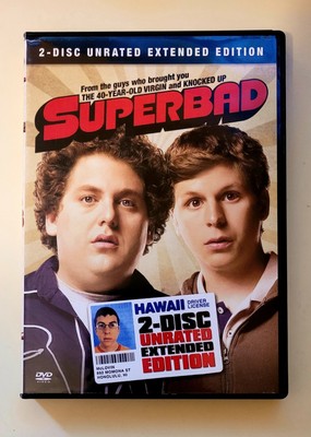 Superbad DVD 2 Disc Unrated Extended Edition Widescreen Comedy 2007 Free Shipp.