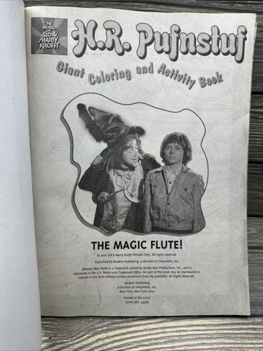 Sid & Marty Krofft 2005 H.R. Pufnstuf The Magic Flute Coloring Activity Book - Foto 5 di 6