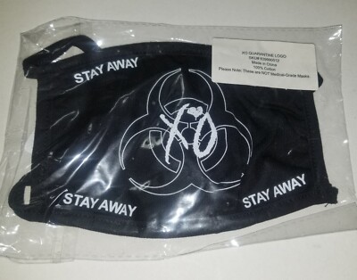 Rare NEW The Weeknd XO Quarantine Logo Facemask face mask After Hours
