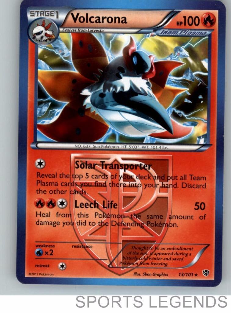 2013 pokemon Plasma Blast rare Volcarona 13/101