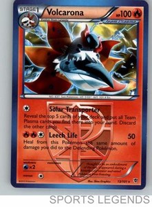 2013 pokemon Plasma Blast rare Volcarona 13/101