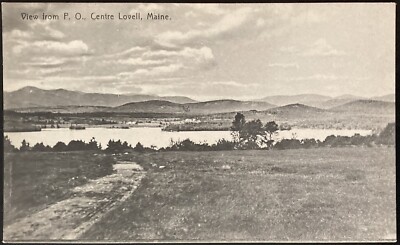 CENTRE LOVELL, MAINE. C.1910 PC.(N25)~VIEW FROM P.O.,