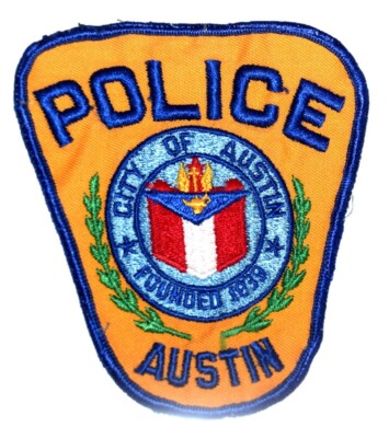 AUSTIN TEXAS TX Sheriff Police Patch CITY SEAL VINTAGE OLD MESH ...