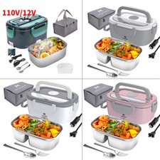 ⚡ Lonchera Electrica Comida Portatil Fiambrera Tartera Calentador De Comida 65W