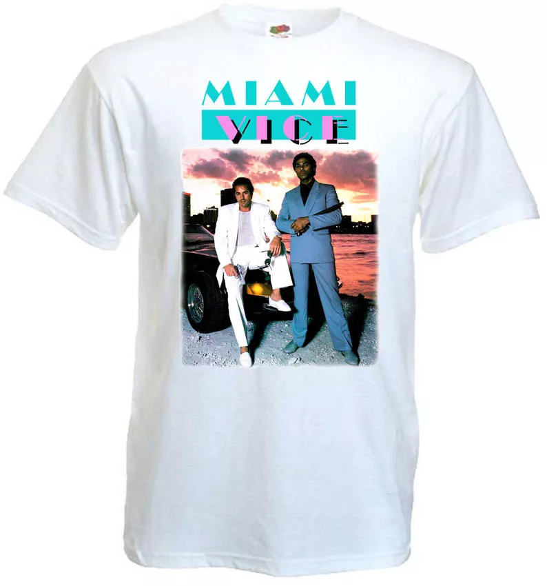 MIAMI VICE - T-SHIRT - WHITE- 2XL