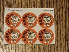 Trend scratch sniff stickers Retro 80s Half Sheet Hot Cocoa Fall Winter Hallowee
