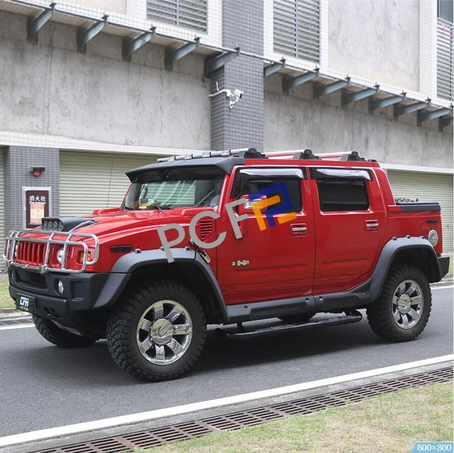 For Hummer H2 Matte Black Large Side Profile Wheel Eyebrow Fender Flare 2003-09 Foto 3 de 4