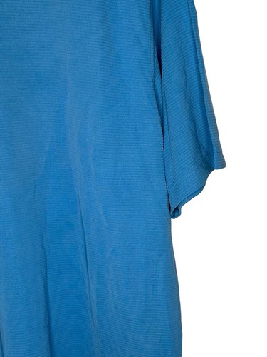 NWT Bugatchi Uomo Mens Short Sleeve Short Medium Ribbed Modal Blue - Picture 3 of 8