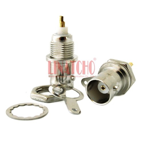Enchufe de antena hembra BNC de cobre de 10 50 ohmios con conector de conector Walkie Talkie de tuerca - Imagen 12 de 12