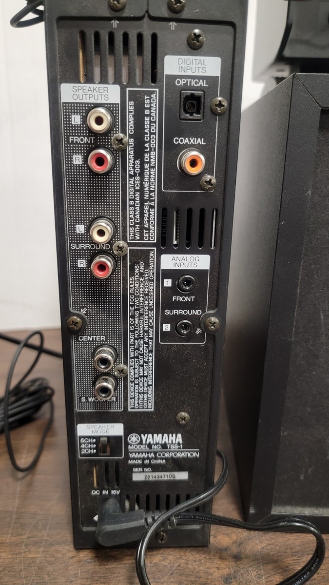 Yamaha TSS-1 Home Theater Sound System with Speakers & Subwoofer