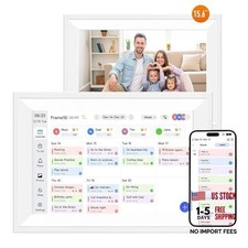 15.6" Smart Digital Wall Calendar Interactive Display for Family 15.8"W x 9.2"H