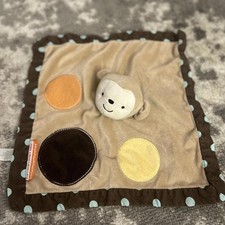 Little Miss Mismatched Tan Monkey Theme Lovey