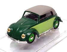 Vitesse 1/43 Scale 411 - 1949 Volkswagen Closed Cabriolet - Green/Grey
