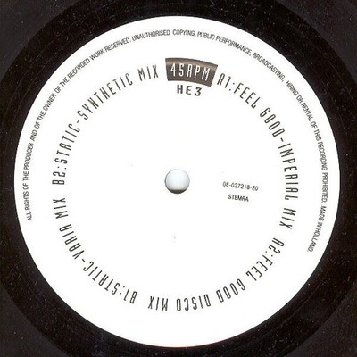 Colours - Feel Good / Static - Dutch 12'' Vinyl - 2000 - Healing Effect