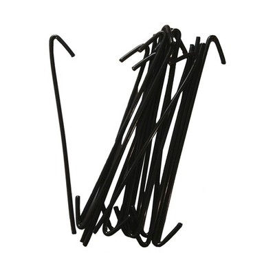 Black 8-1/4'' Wire Ties aka, Chain Link Fence Hook Ties, Tie Wires - CASE Qty ...