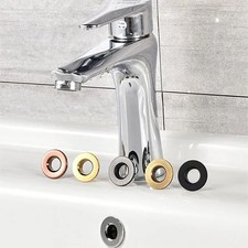 Bathroom Basin Sink Overflow Ring Chrome Hole Cover Cap Inserts Round 3 color