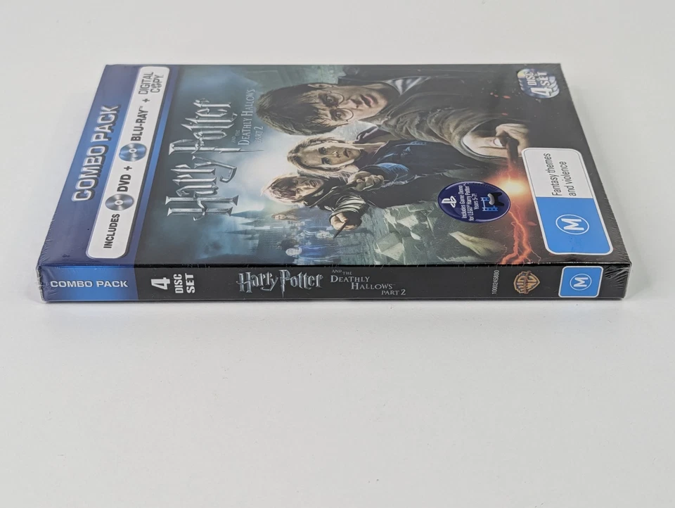 NEW/SEALED 4DISC [HARRY POTTER/DEATHLY HALLOWS PART 2 BLU-RAY +DVD]#R B[TRACKED] - Image 3 of 4