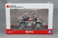 Aoshima Skynet MaßStab 1:12 Druckguss Motorrad Modell Honda Monkey Fighting Rot