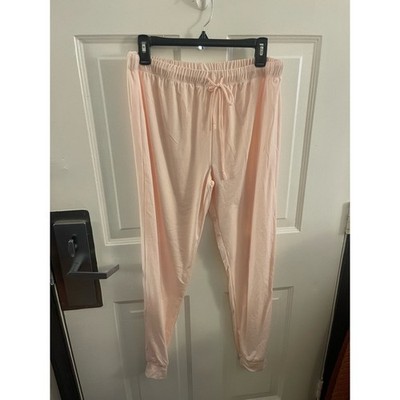 NWOT Britney Spears Light Blush Pink Drawstring Lounge Pants - Size XL