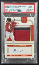 ROMAN ANTHONY PSA 9 2024 NATIONAL TREASURES COLOSSAL PATCH AUTO HOLO GOLD 7/10