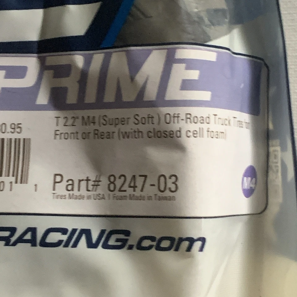 Pro-Line 2.2” M4 Prime Off Road Truck Tires Front/Rear (Super Soft) 8247-03 NEW - Image 2 of 4