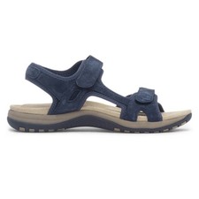 Osaga Womens Sandals Blue Adults Ladies Strappy Navy Easy Fasten Adelaide Size