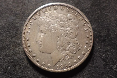 1893-CC XF Morgan Head Dollar Program Quality Coin AZX