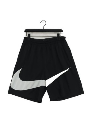 Nike Herren Shorts XXL Schwarz Grafik 100% Polyester Sweat