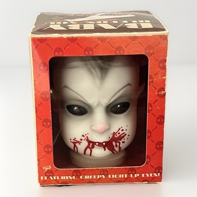 Horror Block Baby Bleeds You Doll Head Creepy Collectible Light-Up Eyes Vampire