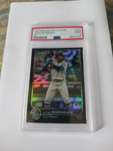 JULIO RODRIGUEZ SP RC Refractor 2022 TOPPS CHROME BEN BALLER  PSA 9 Mariners SSP