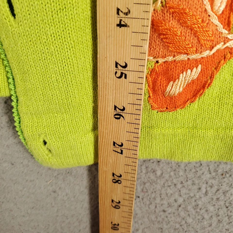 Quaker Factory Cardigan Womens Large Yellow Humming Birds Embroidered Sequin - Image 3 of 4