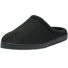 Alpine Swiss Wide Mens Fleece Clog Slippers | Wide Width Slip-On House Shoes