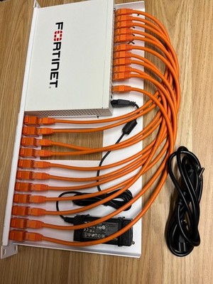 Fortinet FortiGate 60E FG-60E Firewall Security Appliance w Rack Mount 