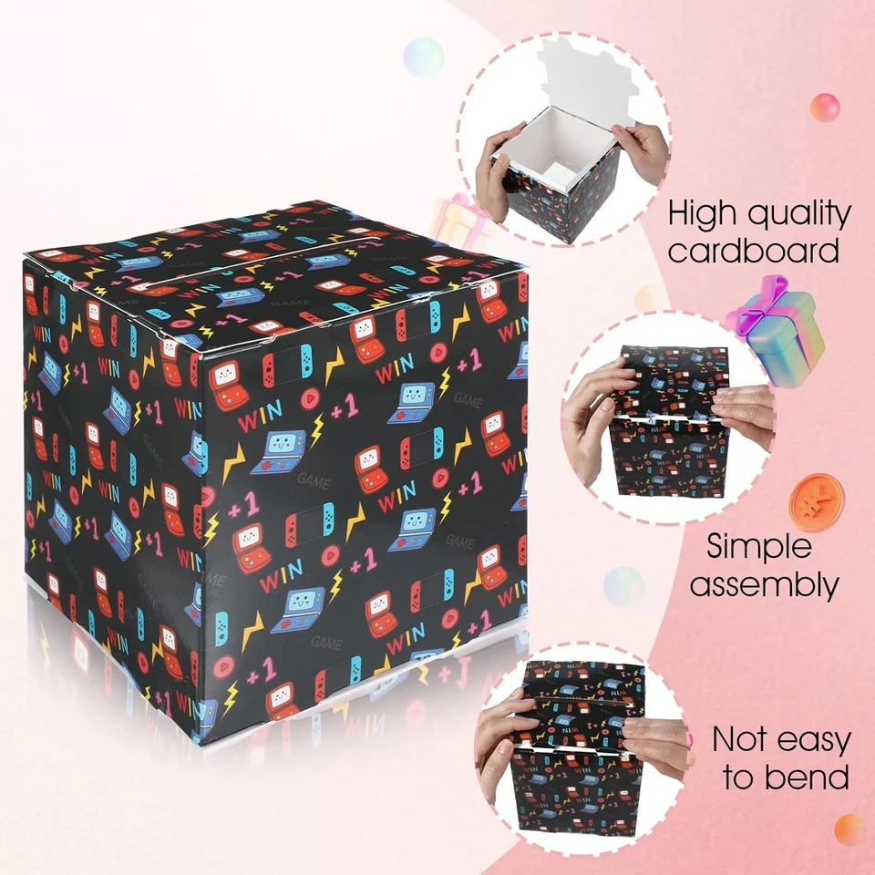 Caixa de dinheiro de aniversário para presente em dinheiro, tema de videogame, presente de dinheiro surpresa Gra - Imagem 3 de 3